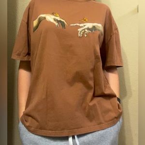 SHEIN Warm Brown Graphic Tee